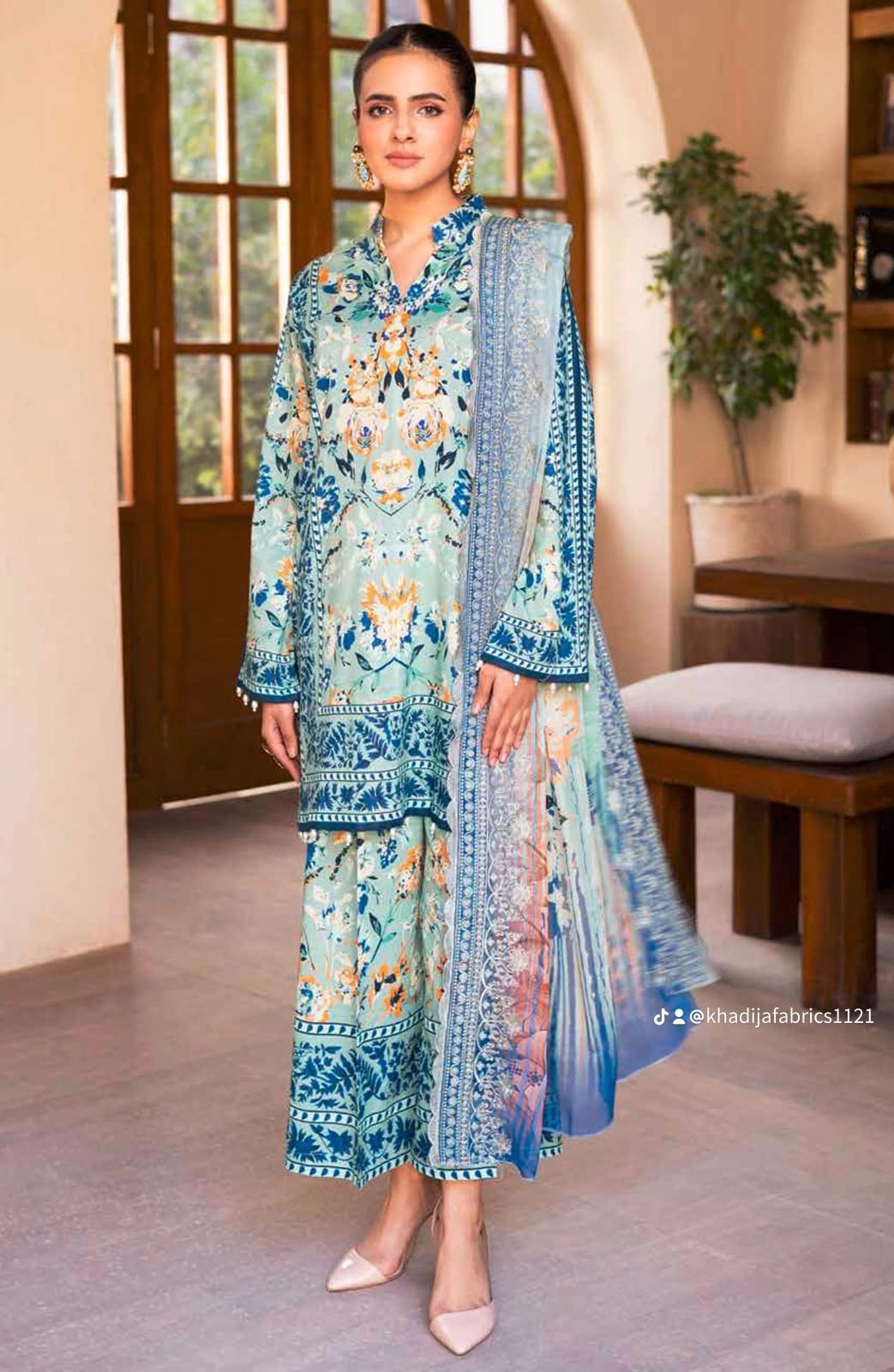 lawn embroided 3 piece